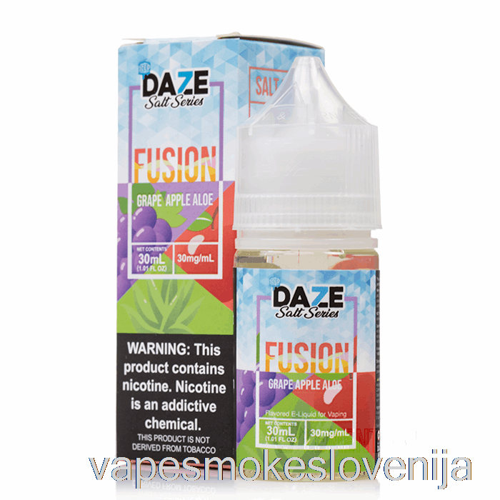 Vape Slovenija Ledeno Grozdje Jabolko Aloe - 7 Daze Fusion Sol - 30ml 30mg